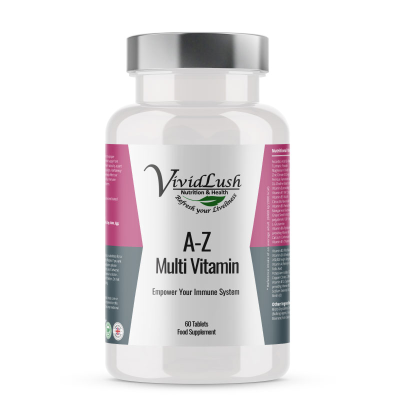 A-Z Multivitamins and Minerals - VividLush 60 Supplement Capsules