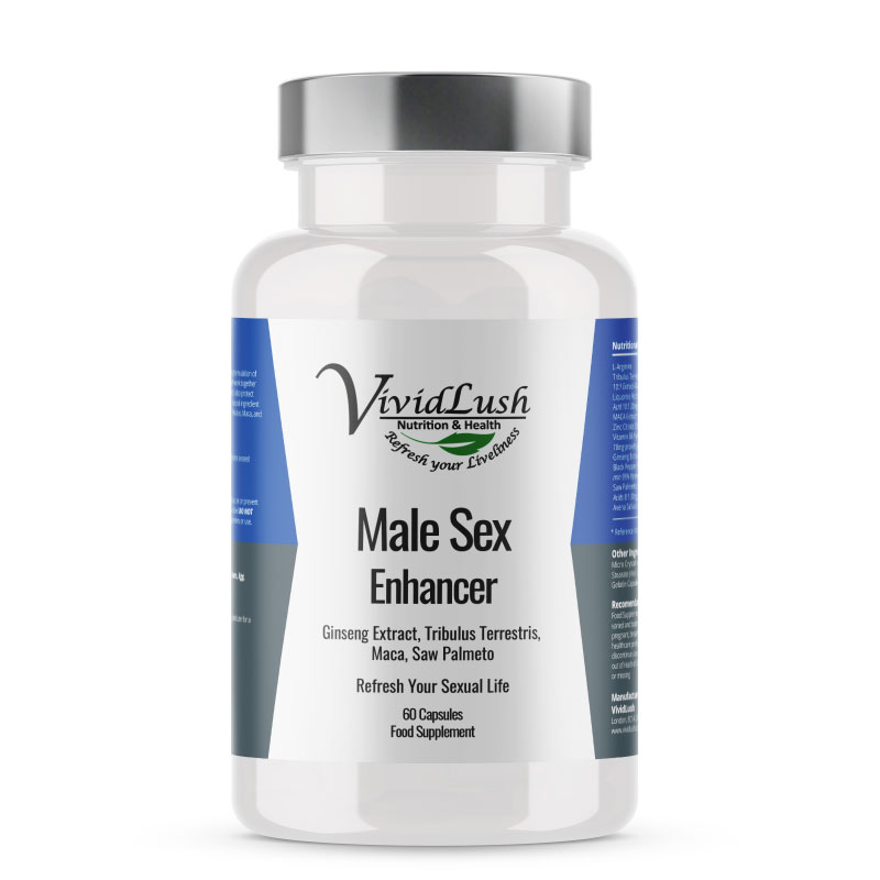 Male Sex Enhancer - VividLush 30 herbal Capsules Blend Supplements