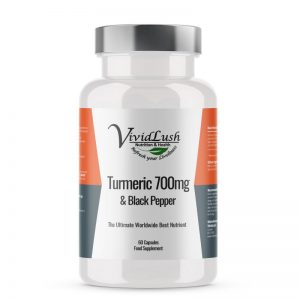 Turmeric 700MG with Black Pepper - Vividlush 60 Best health supplement