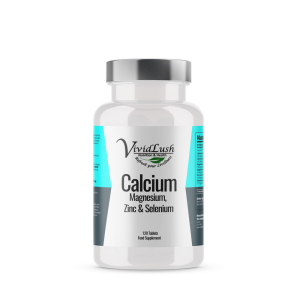 Calcium, Magnesium, Zinc & Selenium - Vividlush 120 Tablets Minerals